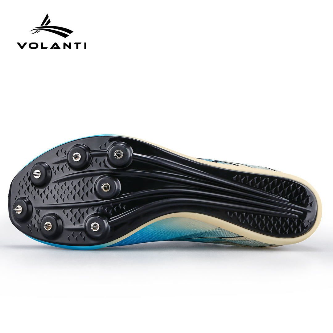 Volanti Bolt Black Sole Lightning Spikes V800-BLUE
