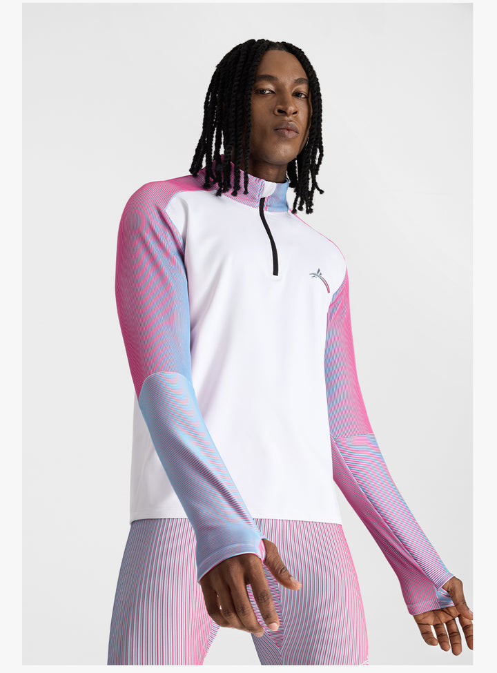 Spin Weave Series Long-Sleeve Half-Zip Sports Shirt