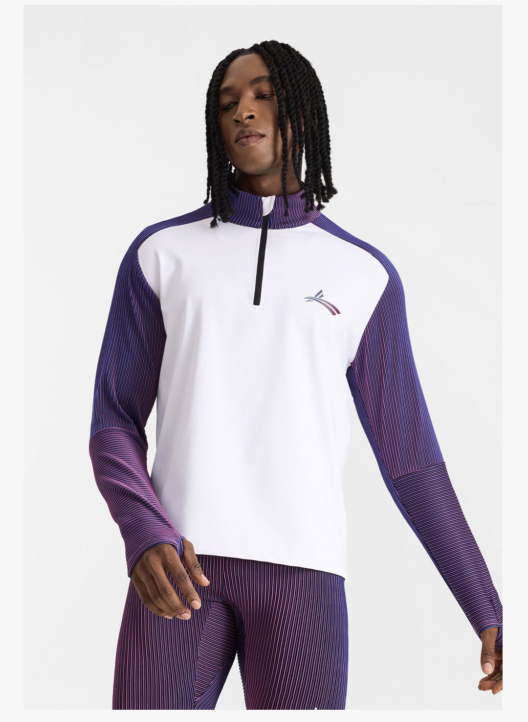 Spin Weave Series Long-Sleeve Half-Zip Sports Shirt