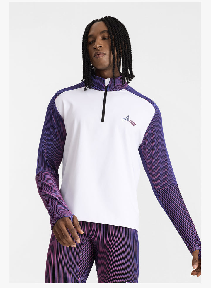 Spin Weave Series Long-Sleeve Half-Zip Sports Shirt