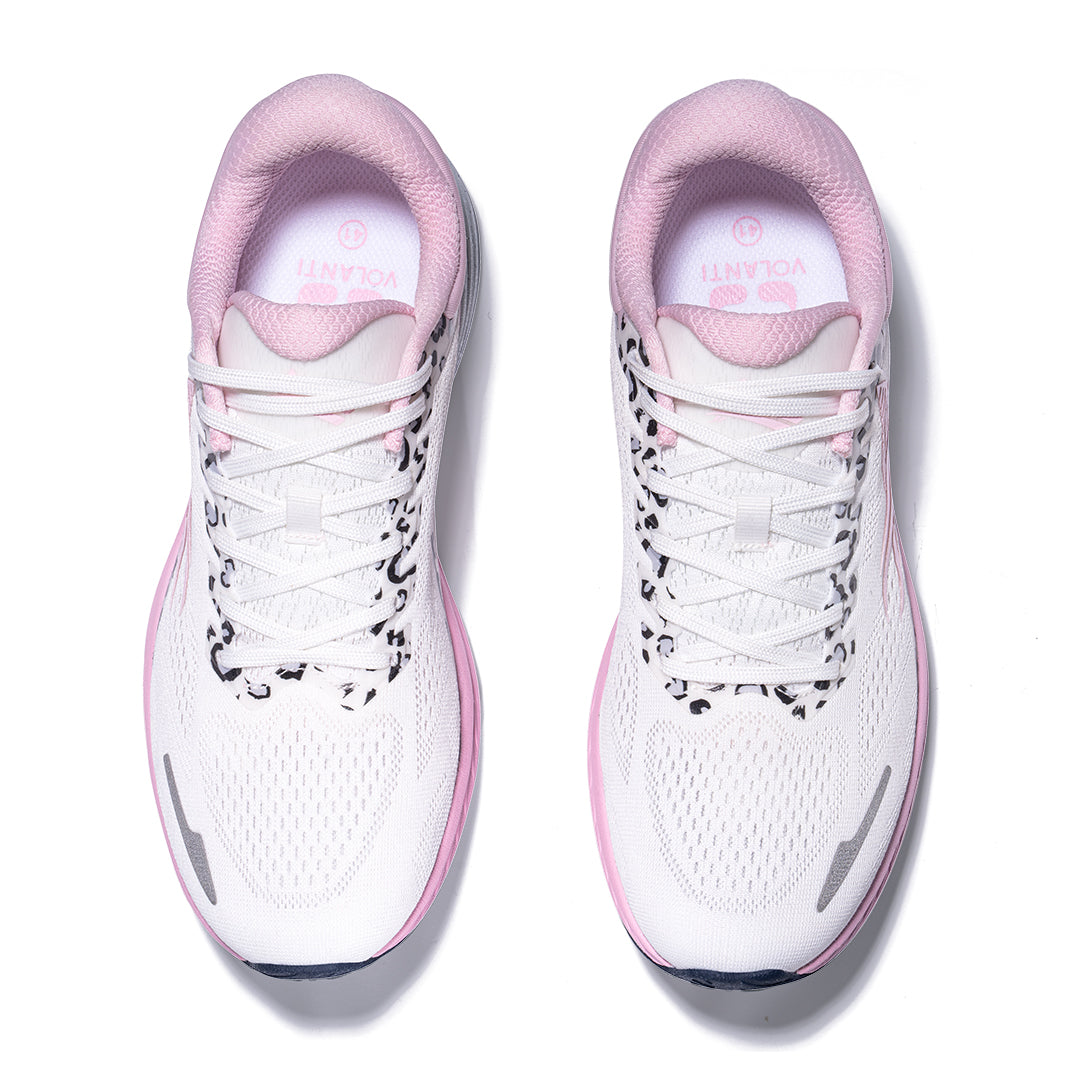 Volanti Panda Running Shoes-Leopard Pink
