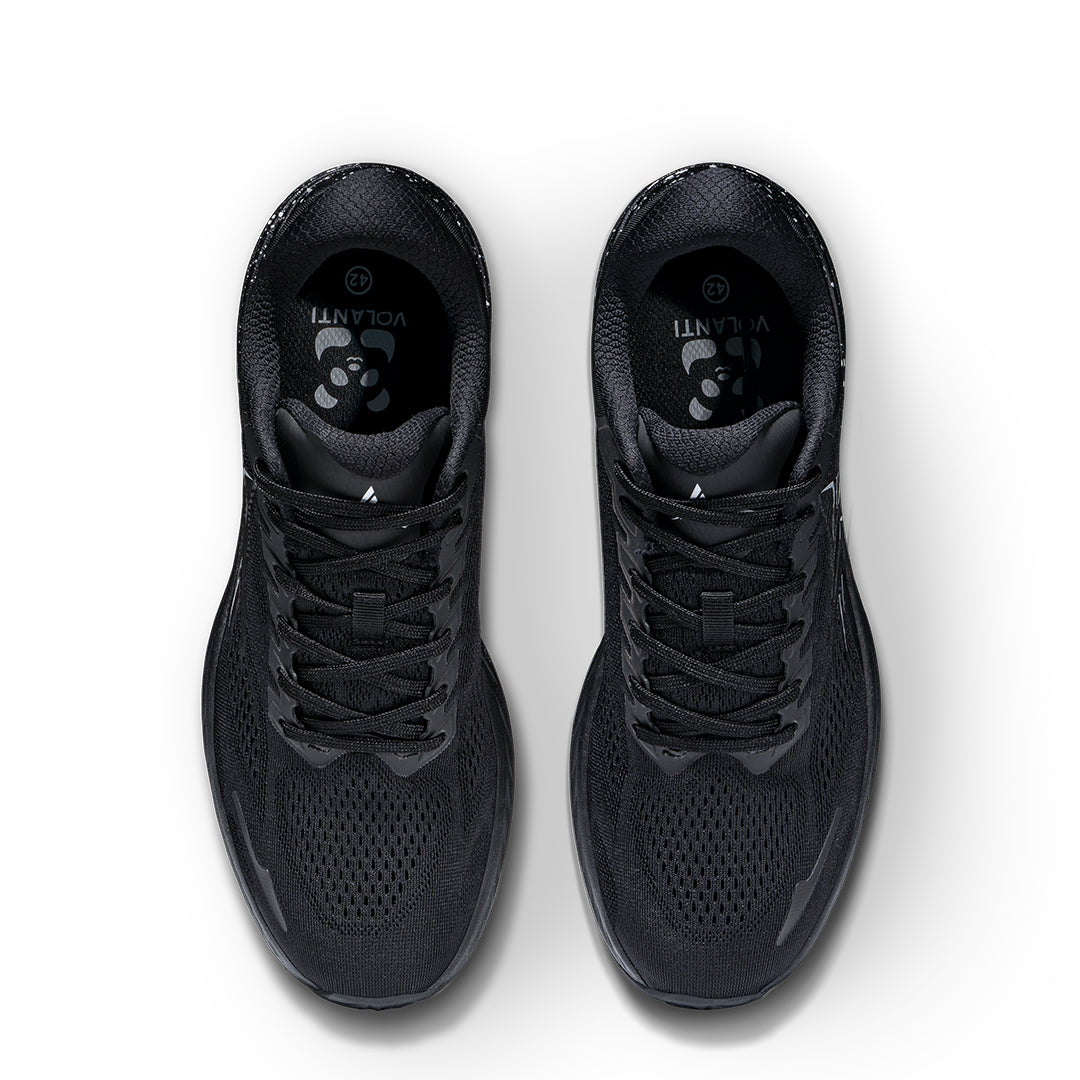 Volanti Panda Running Shoes-Black