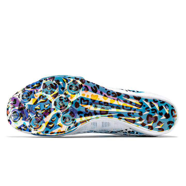VOLANTI Rocket Air-Cushioned Spikes-Blue Leopard Spark (7 Spikes)