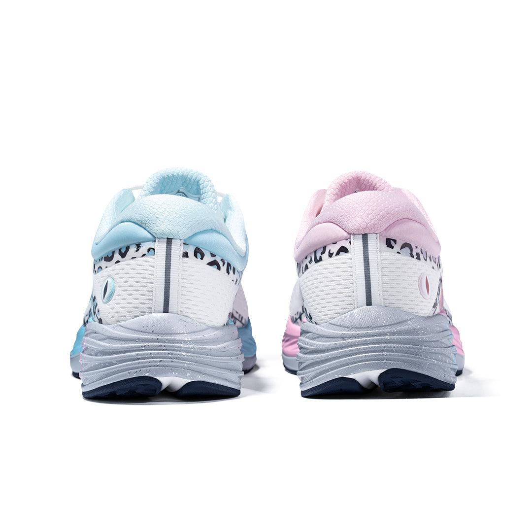 Volanti Panda Running Shoes-Blue/Pink Mismatch