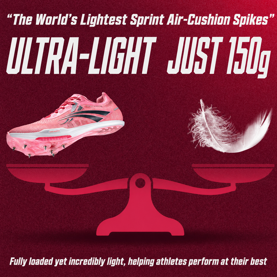 VOLANTI Rocket Air-Cushioned Spikes-Rose Rush (7 Spikes)