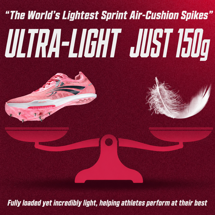 VOLANTI Rocket Air-Cushioned Spikes-Rose Rush (7 Spikes)